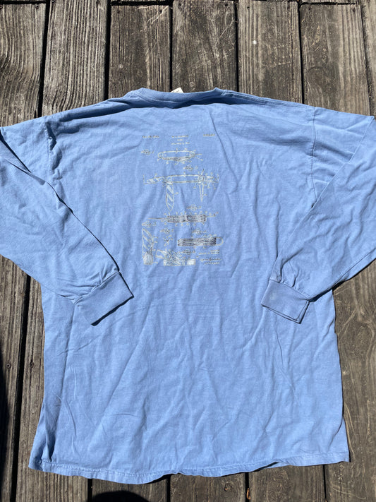 Troop 320 Long Sleeve T-shirt, Pocket Knife Patent Design on the back